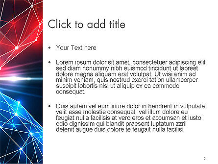 Zwei sphären kollision abstrakt PowerPoint Vorlage, Folie 3, 14386, 3D — PoweredTemplate.com