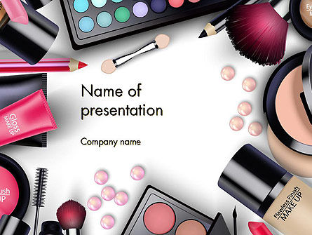 Sets of Cosmetics PowerPoint Template, PowerPoint Template, 14390, Careers/Industry — PoweredTemplate.com