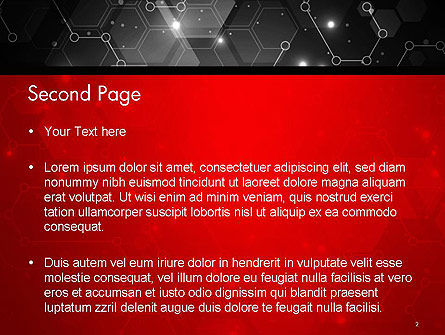 Plantilla de PowerPoint - resumen de red hexagonal, Diapositiva 2, 14394, Tecnología y ciencia — PoweredTemplate.com