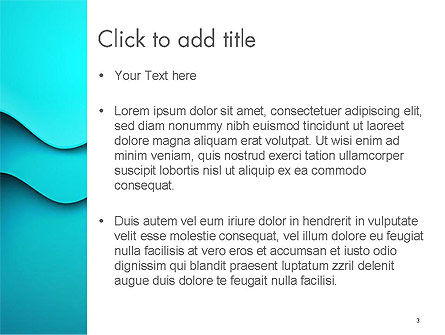 Solid Layered Waves Abstract PowerPoint Template, Slide 3, 14416, Abstract/Textures — PoweredTemplate.com