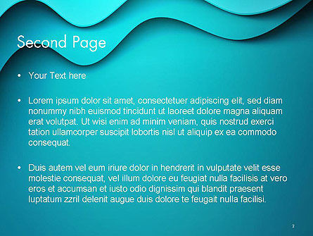 Modèle PowerPoint de résumé des ondes en couches solides, Diapositive 2, 14416, Abstrait / Textures — PoweredTemplate.com