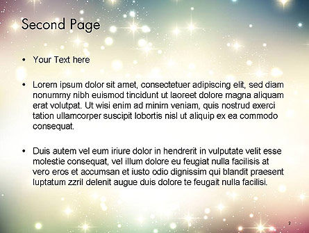 Abstract Glitter Background PowerPoint Template, Slide 2, 14418, Abstract/Textures — PoweredTemplate.com