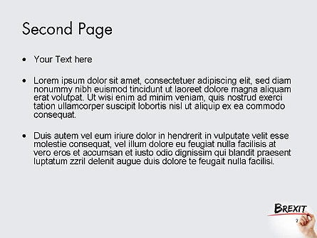 Modello PowerPoint - Scrittura a mano con pennarello brexit, Slide 2, 14419, Generale — PoweredTemplate.com