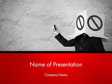Modèle PowerPoint de blocage d'annonces, Gratuit Modele PowerPoint, 14442, Concepts commerciaux — PoweredTemplate.com