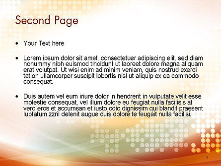 Zusammenfassung glatten fluss und punkt muster hintergrund PowerPoint Vorlage, Folie 2, 14461, Abstrakt/Texturen — PoweredTemplate.com
