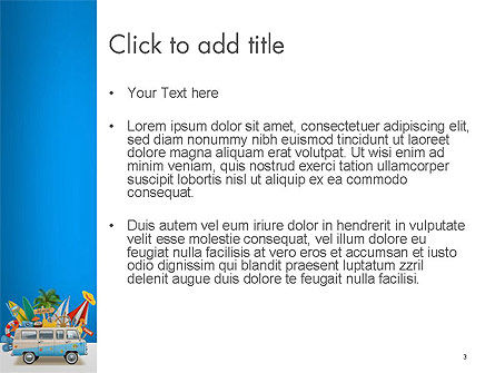 Modèle PowerPoint de bus allant à une plage, Diapositive 3, 14464, Carrière / Industrie — PoweredTemplate.com