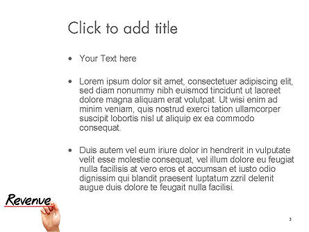 Modello PowerPoint - Entrate scrittura a mano con pennarello, Slide 3, 14465, Finanza/Contabilità — PoweredTemplate.com