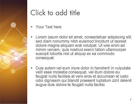 Connected Dots Abstract Geometrische PowerPoint Template, Dia 3, 14466, Abstract/Textuur — PoweredTemplate.com