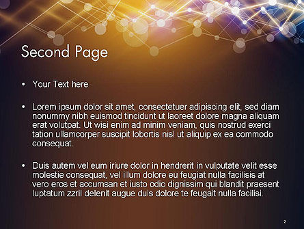 Connected Dots Abstract Geometrische PowerPoint Template, Dia 2, 14466, Abstract/Textuur — PoweredTemplate.com