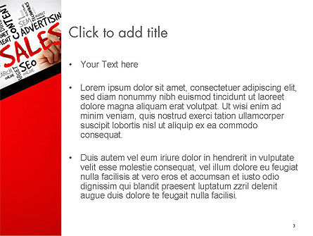 Plantilla de PowerPoint - nube de palabras de ventas, Diapositiva 3, 14468, Consultoría — PoweredTemplate.com