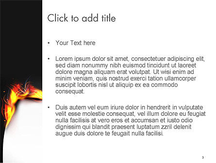 Modello PowerPoint - Bruciare pezzo di carta, Slide 3, 14471, Astratto/Texture — PoweredTemplate.com
