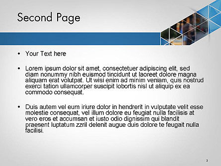 Templat PowerPoint Abstrak Desain Geometri Segitiga, Slide 2, 14476, Bisnis — PoweredTemplate.com