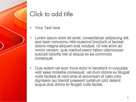 抽象的な光沢のある赤いオレンジの視点 - PowerPointテンプレート, スライド 3, 14479, 抽象／テクスチャ — PoweredTemplate.com