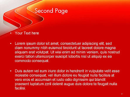 Modello PowerPoint - Abstract orange rosso passaggi prospettiva lucidi, Slide 2, 14479, Astratto/Texture — PoweredTemplate.com