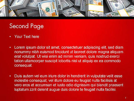 Money Heap PowerPoint Template, Dia 2, 14504, Financieel/Boekhouding — PoweredTemplate.com