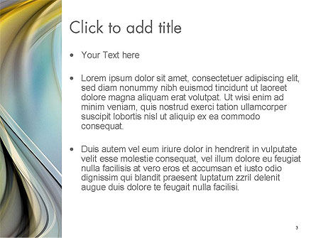 Plantilla de PowerPoint - fondo abstracto con ondas suaves, Diapositiva 3, 14509, Abstracto / Texturas — PoweredTemplate.com