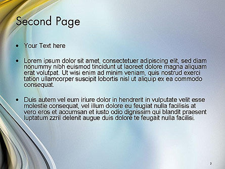 Modello PowerPoint - Premessa di fondo con le onde morbide, Slide 2, 14509, Astratto/Texture — PoweredTemplate.com
