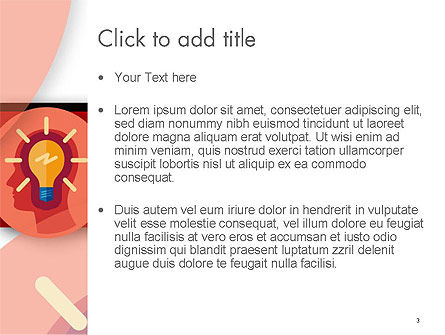 Modello PowerPoint - Lampadina con silhouette testa umana, Slide 3, 14512, Concetti del Lavoro — PoweredTemplate.com