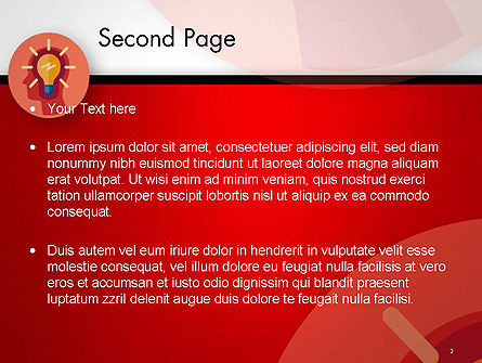 Modèle PowerPoint de ampoule avec silhouette tête humaine, Diapositive 2, 14512, Concepts commerciaux — PoweredTemplate.com