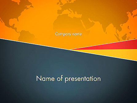 スタイリッシュなパンフレットカバービジネス - PowerPointテンプレート, 14517, グローバル — PoweredTemplate.com