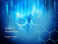 Digital Abstract Background with Skull PowerPoint Template, Backgrounds ...