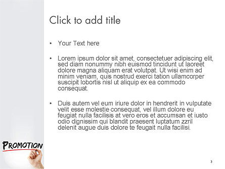Modèle PowerPoint de promotion de l'écriture de main avec marqueur, Diapositive 3, 14531, Concepts commerciaux — PoweredTemplate.com