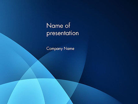 Modelo do PowerPoint - fundo azul abstrato com linhas lisas, Modelo do PowerPoint, 14532, Abstrato/Texturas — PoweredTemplate.com