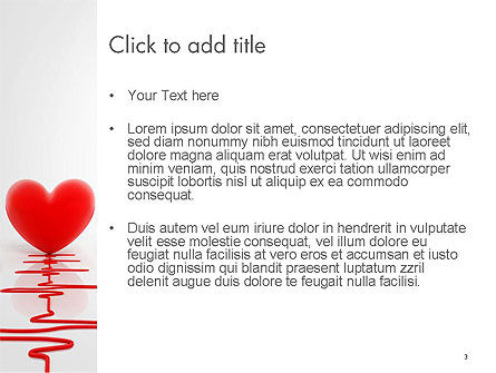 Heart Monitoring Concept PowerPoint Template, Slide 3, 14534, 3D — PoweredTemplate.com