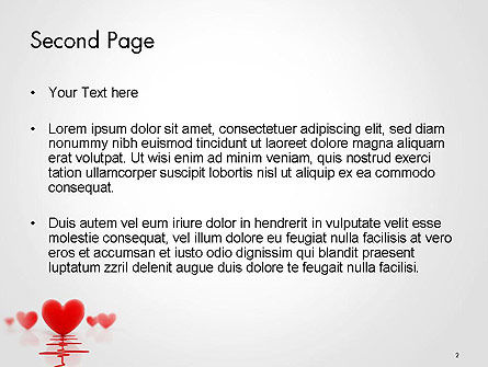 Heart Monitoring Concept PowerPoint Template, Slide 2, 14534, 3D — PoweredTemplate.com