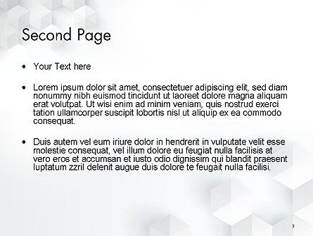 Modèle PowerPoint de contexte de forme isométrique abstraite, Diapositive 2, 14536, Abstrait / Textures — PoweredTemplate.com