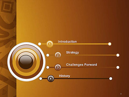 Brown Ethnic Ornament Powerpoint Template Backgrounds 14540 Poweredtemplate Com Ethnic Powerpoint Templates