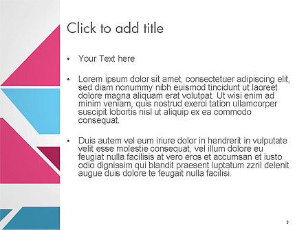 Templat PowerPoint Komposisi Geometri Kertas Warna Datar, Slide 3, 14542, Abstrak/Tekstur — PoweredTemplate.com