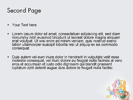 Europa Kaart In Typografie Woord Wolk Concept PowerPoint Template, Dia 2, 14544, Globaal — PoweredTemplate.com