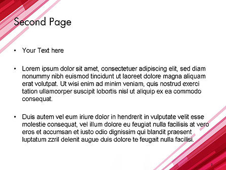Templat PowerPoint Latar Belakang Abstrak Dengan Garis-garis Merah Diagonal, Slide 2, 14547, Abstrak/Tekstur — PoweredTemplate.com