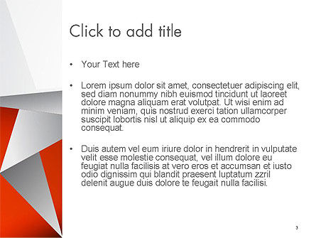 Gevouwen Speech Bubble PowerPoint Template, Dia 3, 14550, Abstract/Textuur — PoweredTemplate.com