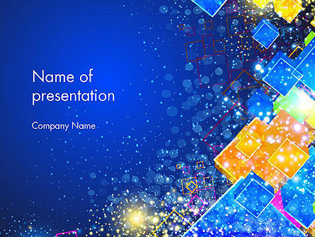 Plantilla de PowerPoint - fondo abstracto colorido vivo, Gratis Plantilla de PowerPoint, 14561, Abstracto / Texturas — PoweredTemplate.com