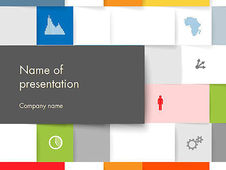 正方形背景PowerPoint模板, 14565, 商业概念 — PoweredTemplate.com