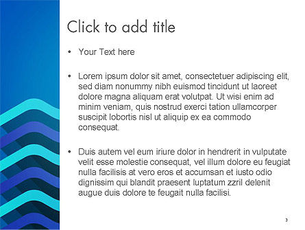Wavy Background PowerPoint Template, Slide 3, 14572, Abstract/Textures — PoweredTemplate.com