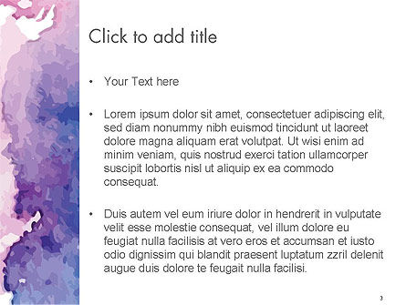 Modèle PowerPoint de taches d'aquarelle, Diapositive 3, 14579, Abstrait / Textures — PoweredTemplate.com