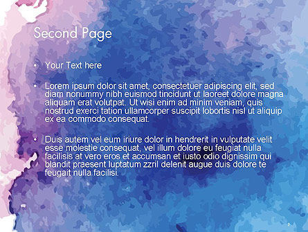 Modèle PowerPoint de taches d'aquarelle, Diapositive 2, 14579, Abstrait / Textures — PoweredTemplate.com