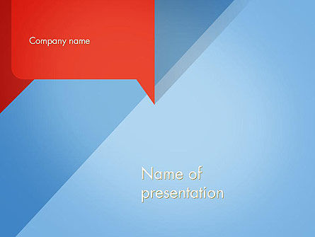Paper Speech Bubble Background PowerPoint Template, Free PowerPoint Template, 14583, Abstract/Textures — PoweredTemplate.com