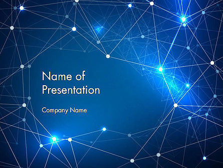 Connected Dots PowerPoint Template, PowerPoint Template, 14587, Abstract/Textures — PoweredTemplate.com