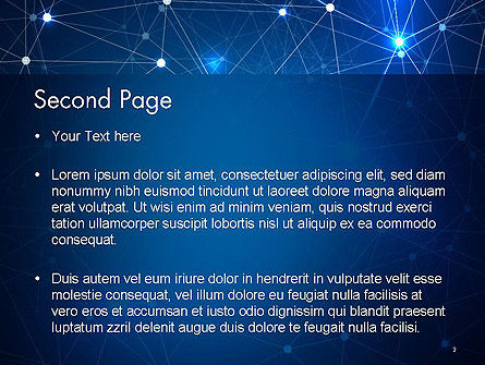 Modello PowerPoint - Punti connessi, Slide 2, 14587, Astratto/Texture — PoweredTemplate.com