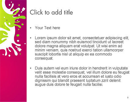 Templat PowerPoint Percikan Warna-warni, Slide 3, 14604, Abstrak/Tekstur — PoweredTemplate.com