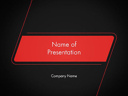 Rounded Red Shape PowerPoint Template, 14606, Abstract/Textures — PoweredTemplate.com