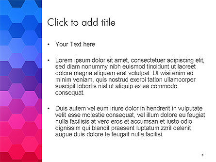 Modèle PowerPoint de fond gradient avec motif hexagonal, Diapositive 3, 14607, Abstrait / Textures — PoweredTemplate.com