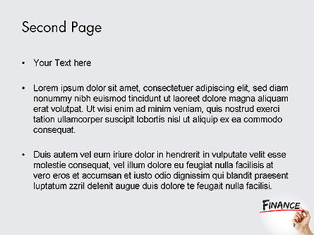 Modello PowerPoint - Una mano che scrive 'finanza' con il marcatore, Slide 2, 14610, Finanza/Contabilità — PoweredTemplate.com
