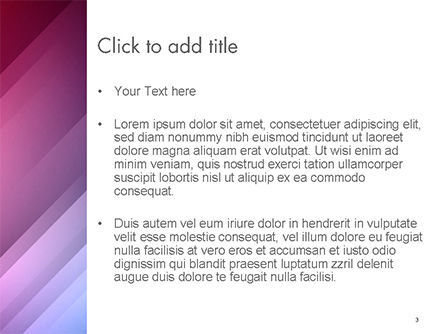 Modèle PowerPoint de abstrait arrière-plan brillant avec des lignes diagonales, Diapositive 3, 14617, Abstrait / Textures — PoweredTemplate.com