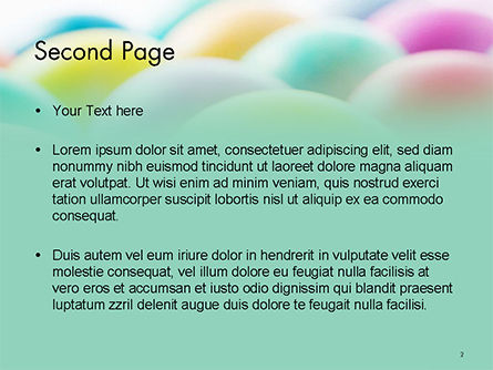 Plantilla de PowerPoint - coloridos huevos de pascua, Diapositiva 2, 14620, Vacaciones/ Ocasiones especiales — PoweredTemplate.com