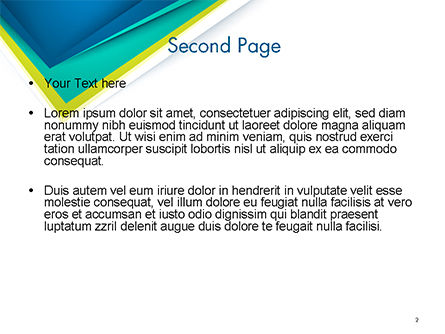 Abstracte Hoek Papier Laag PowerPoint Template, Dia 2, 14630, Abstract/Textuur — PoweredTemplate.com